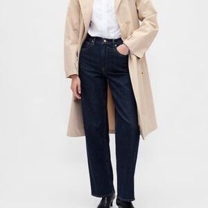 Gap 90's High Rise Loose Jeans In Dark Indigo